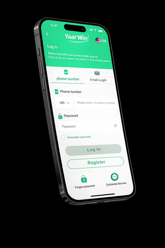 YaarWin Casino login page